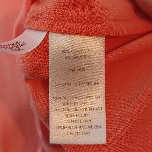 Calvin Klein Sleeveless Chain Top Peach Orange Medium M - Picture 3 of 7